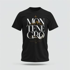 Montenegro Premium Wave & Mountain T-Shirt AATS-0001