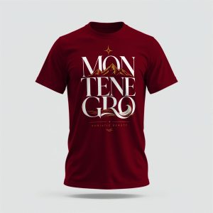 Montenegro Premium Wave & Mountain T-Shirt AATS-0001