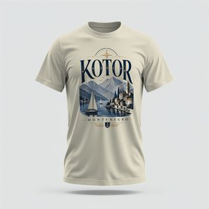 Kotor Bay Panorama T-Shirt