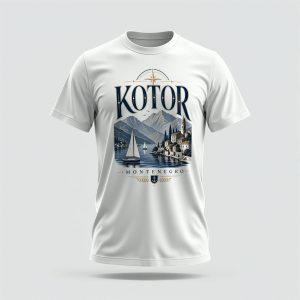 Kotor Bay Panorama T-Shirt