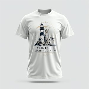 Adriatic Lighthouse Cat T-Shirt