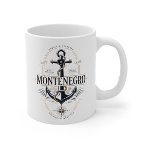 Montenegro Adriatic Heritage Anchor Mug