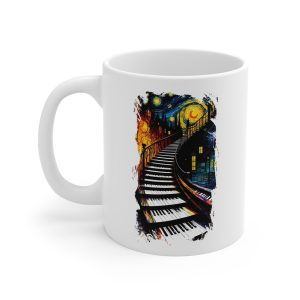 Artistic Piano Night Mug