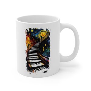 Artistic Piano Night Mug