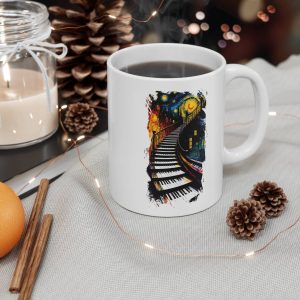 Artistic Piano Night Mug