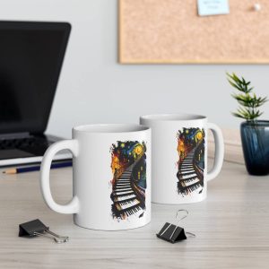 Artistic Piano Night Mug