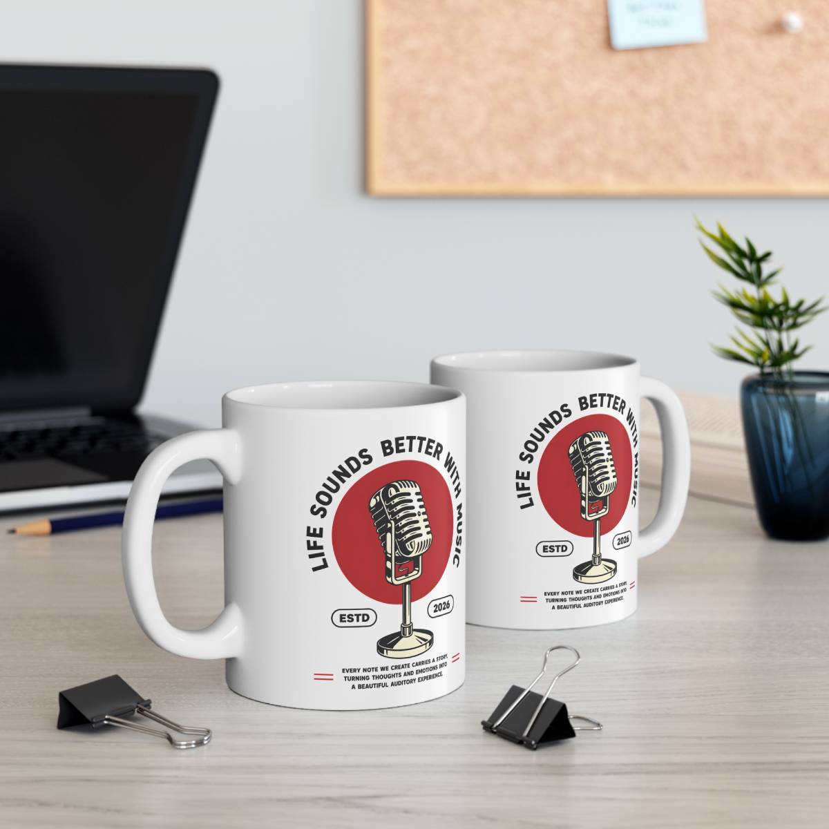 Life Sounds Better With Music Mug