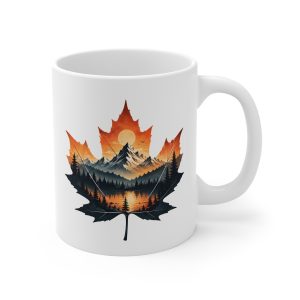 Maple Leaf Mountain Lake Mug