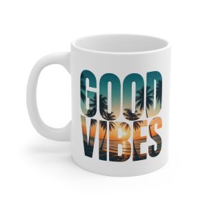 Good Vibes Tropical Sunset Mug