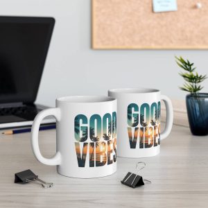 Good Vibes Tropical Sunset Mug
