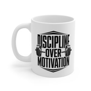 Discipline Over Motivation Gym Mug