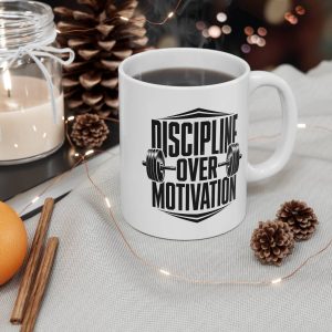 Discipline Over Motivation Gym Mug