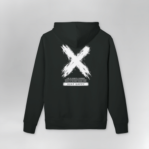 Keep Happy Motivational Graphic Hoodie Sweatshirt