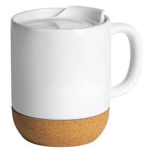 Custom Cork Base Mug with Lid