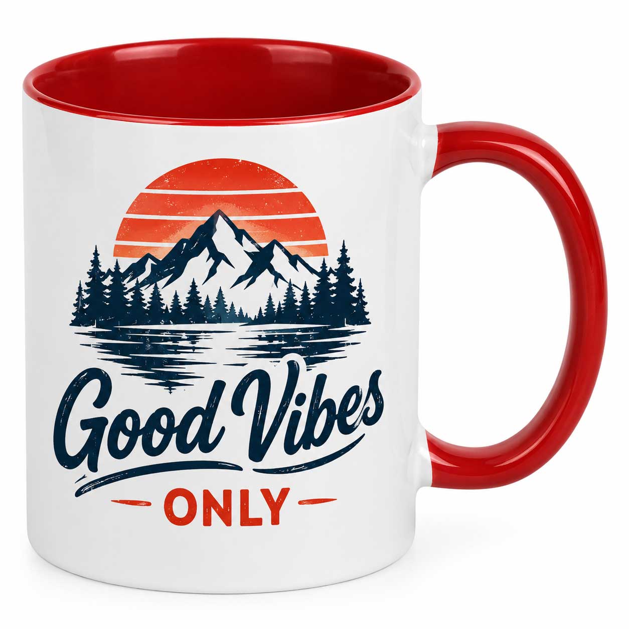 Two Color Mug Red